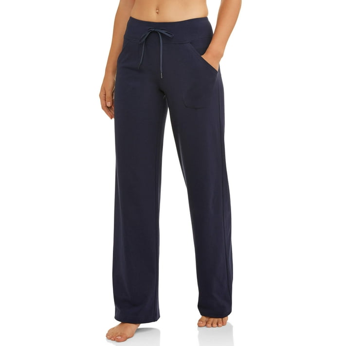 Athletic Works Women's Petite Dri-More Core Relaxed Fit Yoga Pants ...
