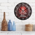thumbnail image 3 of Ryvnso Christmas Background Wall Clock Non Ticking Silent Kitchen Clock Battery Operated Clocks 10 inch, 3 of 7