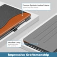 thumbnail image 4 of Fintie Case for Samsung Galaxy Tab A9+ / A9 Plus 11 inch 2023 Model (SM-X210/X216/X218), Multi-Angle Viewing Smart Stand Back Cover with Pocket Auto Wake/Sleep, Denim Gray, 4 of 8