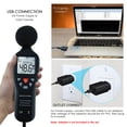 thumbnail image 4 of Decibel Meter Sound Level Meter with Data Logging, High Accuracy dB SPL Meter with LCD Backlight, Real-time Display, 30-130 dB Range, Connect Software in PC, 4 of 4