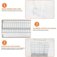 thumbnail image 4 of Escurridor de platos para una organización clara, organizador de fregadero de acero inoxidable de gran capacidad que garantiza el ahorro de espacio en la encimera de la cocina (plata), 4 of 4