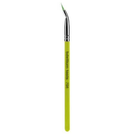 Bdellium Tools Professional Eco-Friendly Vegan Makeup Brush Green Bambu Series - Bent Eyeliner (Best Vegan Makeup Brands)