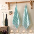 thumbnail image 2 of Ephesus Towels Toallas De Mano - Juego De 2 | 18.0 X 30.0 In – Toalla De Mano Turca Decorativa Para Baño, Cocina, Cara De Invitados, Pelo, Té (Menta Diamante), 2 of 5