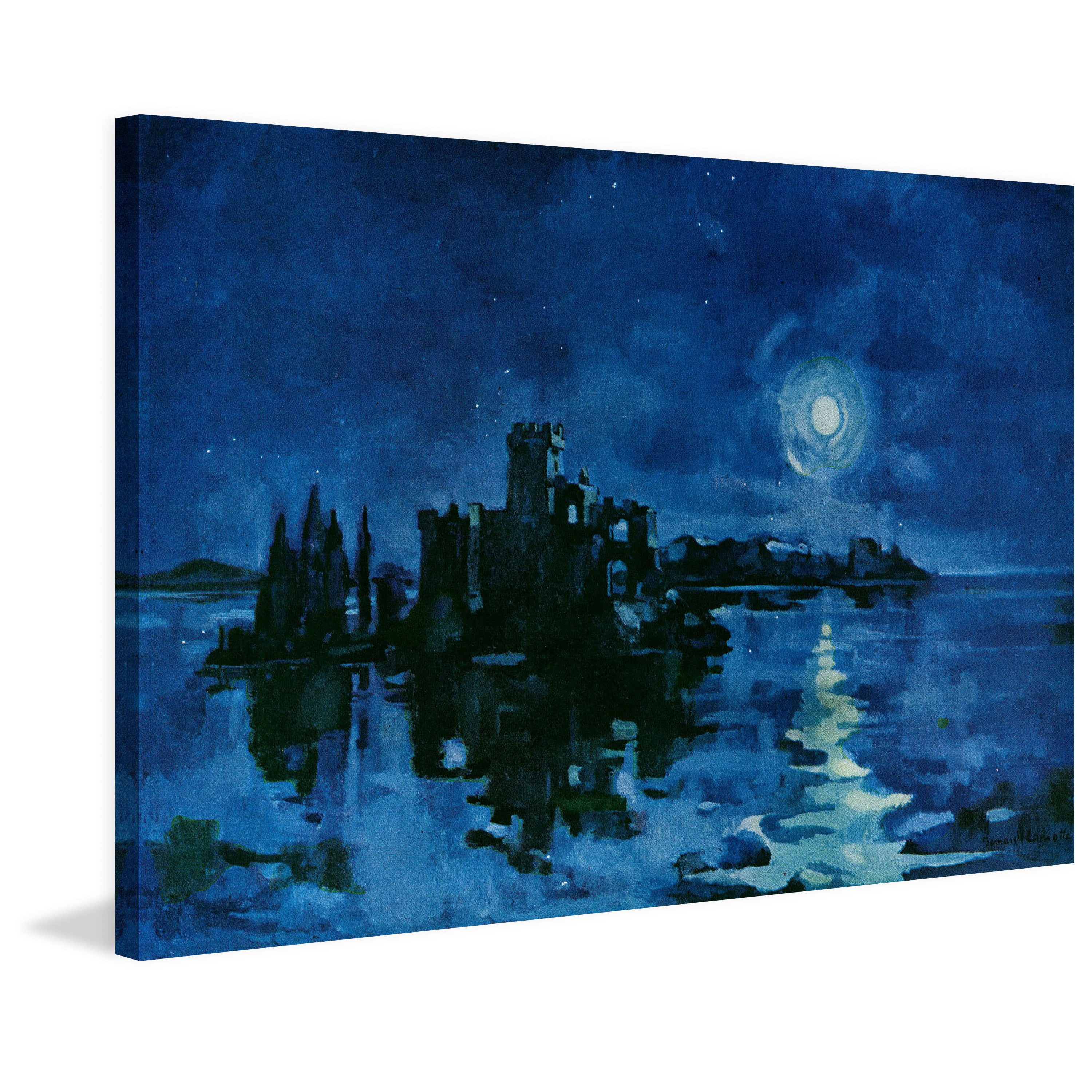 "Calm Night" Painting Print on Wrapped Canvas