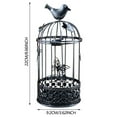 thumbnail image 3 of Clearance Desktop Ornament under $5,Candle Holder Hollow Bird Cage Butterflies Stand For Living Room Decor, 3 of 5