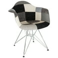 thumbnail image 2 of Ergode LeisureMod Willow Patchwork Fabric Eiffel Accent Chair, 2 of 4