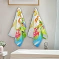 thumbnail image 3 of Happy Easter Theme Hand Towels 2 PCS, Cartoon Egg Rabbit Kitchen Towel Ultra Soft and Highly Absorbent,Decorative Fingertip Face Towel for Bathroom Hotel, 28.3"x14.4", 3 of 4