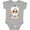 AC-Heather Grey, variant on Day of the Dead Skull Boys or Girls Baby Bodysuit