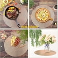 thumbnail image 5 of 8 Pcs Rose Gold Round Placemats + 8 Pcs Coasters Sets Wheat Ear Washable Pvc, 5 of 5