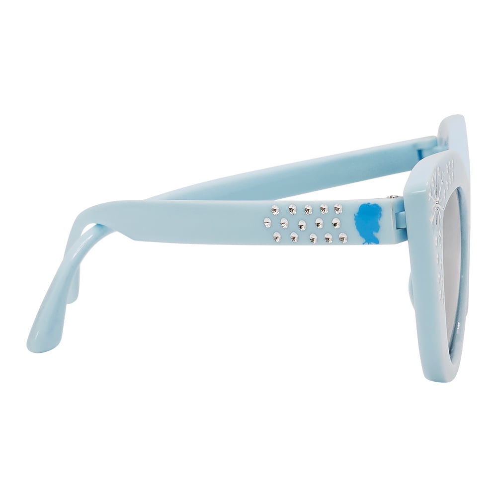 Frozen Blue Bling with Snowflake Cat Eye Sunglasses
