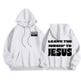 thumbnail image 2 of Christian Hoodies for Men 2025 Leave The Judgin' To Jesus Hoodie Hooded Sweatshirt with Pockets Pullover Hoodie, 2 of 7