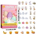 thumbnail image 6 of Easter Advent Calendars 2026, 24 Days Easter Countdown Calendar with Bunny & Carrot Ornaments, Cute Rabbit Figures Advent Calendars, 6 of 6