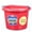 Red, variant on Fortex/Fortiflex FB108R Heavy Duty Flat Side Bucket, Rubber Polymer Alloy, Red