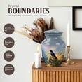 thumbnail image 3 of JAGASY Crow Memorial Urn for Ashes Adult Male, Grey Small Urns for Human Ashes Keepsake, Mountain Valley Decorative Urns for Couple, Grassy Cliff Cremation Urn for Husband & Wife, (3 Inch), 3 of 7