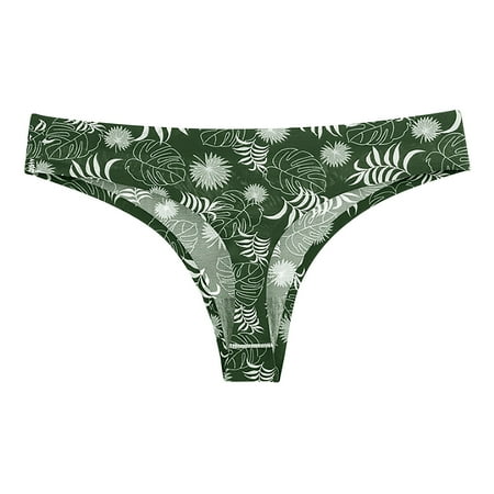 Yuwull Seamless Women Underwear Thongs No Show Ladies Thong No Line Breathable Comfortable PAntises Undies for Women Plus Size