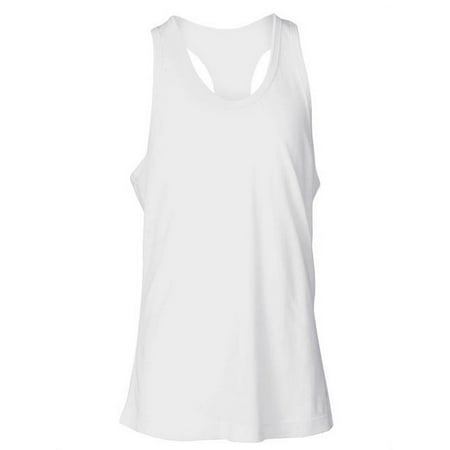 Soffe 2797G100MED Girls Racerback Basic Tank, White - Medium