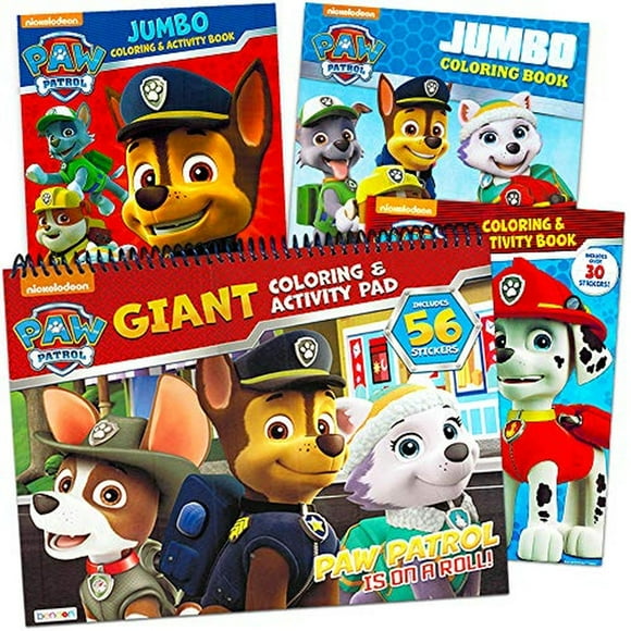 Paw Patrol Adventure Pack - 4 Book Set with Stickers, 384 Pages of Fun! Perfect for Kids, Coloring, Activities, and Learning. Get Yours Now!