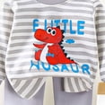 thumbnail image 5 of NOLDARES Infant Toddler Baby Boy Fall Winter Clothes 2pcs Graphic Print Long Sleeve Sweatshirt Tops and Stretch Pants Cute Baby Boy Outfit Clothing(Light Gray,5-6 Y), 5 of 5