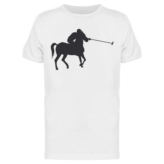 Horse Polo Silhouette T-Shirt Men -Image by Shutterstock, Male x-Large