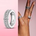 thumbnail image 1 of Gran oferta, anillo de plata 925 apilable con corazón infinito y flor de Margarita para mujer, anillos originales de plata 925, regalo de joyería de marca Tan Jianjun unisex, 1 of 2