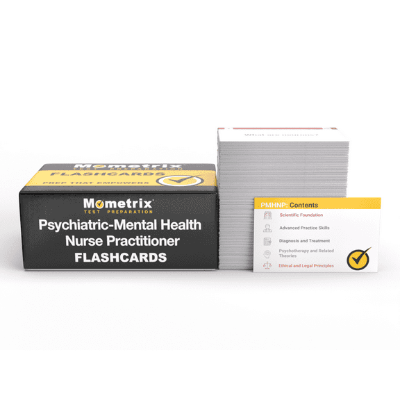 Psychiatric-Mental Health Nurse Practitioner Study Cards: PMHNP Exam Review and Practice Test Questions for Psychiatric Mental Health Nursing [Full Color Cards]