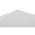 thumbnail image 2 of Sunjoy 10x10 ft. Outdoor Soft Top Gazebo, Steel Frame Gazebo Canopy with Netting and Curtain, Ceiling Hook, White Black, 2 of 14