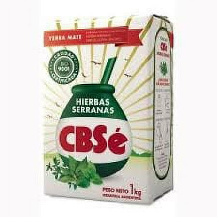 Herbal Tea - CBSe Yerba Mate con Hierbas Serranas, 1 Kilo/2.2lb