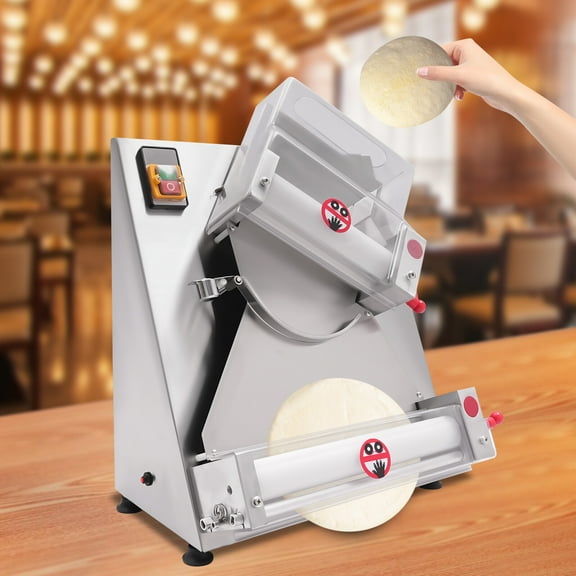 Commercial Pizza Dough Roller Sheeter 4"-12" Electric Dough Press Machine Pasta