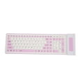 thumbnail image 3 of Silicone Keyboard, Waterproof, Dustproof, Portable, Silent, Compact, Mechanical Feeling, 61 Key Ultra Compact, MageGee TS91, RGB Backlit, Black, for PC, MAC,, 3 of 7