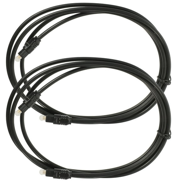 UEETEK 2-Pack Optical Audio Cables for TV and Soundbar with Connectors and Fiber Cord