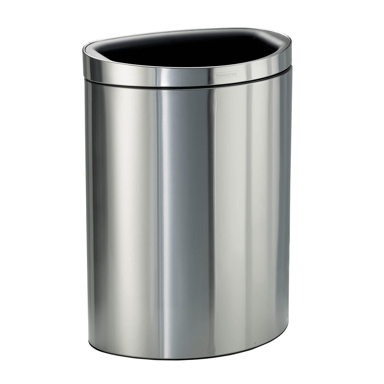 Tramontina Stainless Steel 13 Gallon Open Top Trash Bin