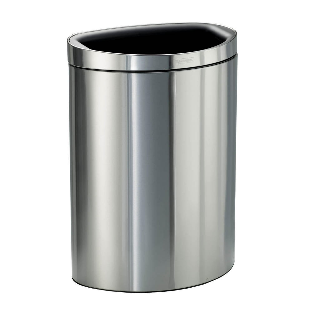 Tramontina Stainless Steel 13 Gallon Open Top Trash Bin