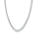 thumbnail image 3 of Lazio - 5 Carat Riviera 3-Prong Graduated Diamond Tennis Necklace, 3 of 6