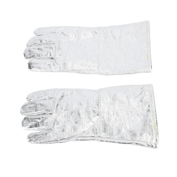 Welding Gloves, Fire Proof Gloves Aluminum Foil Insulation Wide Application Lightweight for Anti Spray Scald