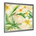 thumbnail image 2 of Designart 'Yellow Flowers and Tropical Foliage XI' Traditional Framed Art Print, 2 of 4