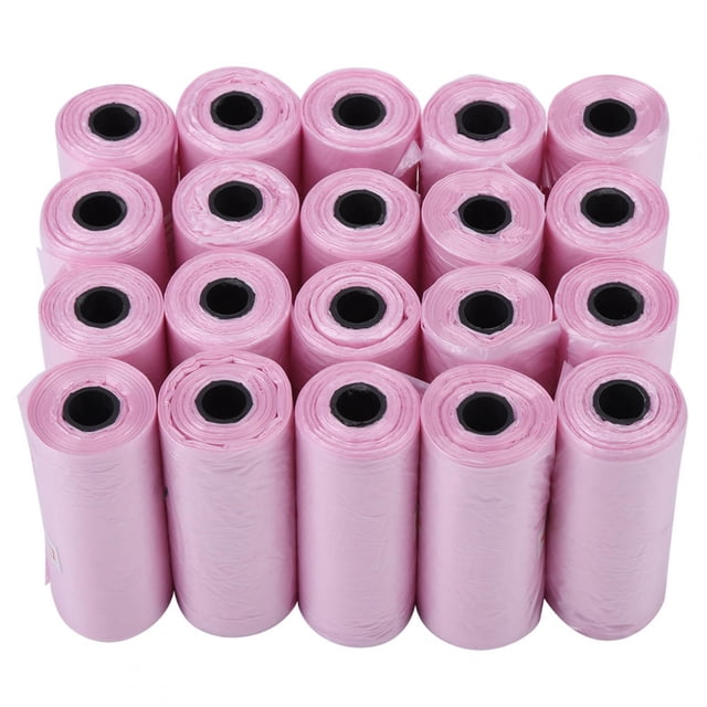 Bolso de la basura del animal doméstico, aduana del bolso de basura del bolso de la basura del perro de la caca del perro de 20 rollos dirigido