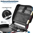 thumbnail image 4 of FORMRS Zipper Binder with Shoulder Strap 2-inch Ring 500 Sheet Capacity File Bag, White Checkered Pattern, 4 of 5