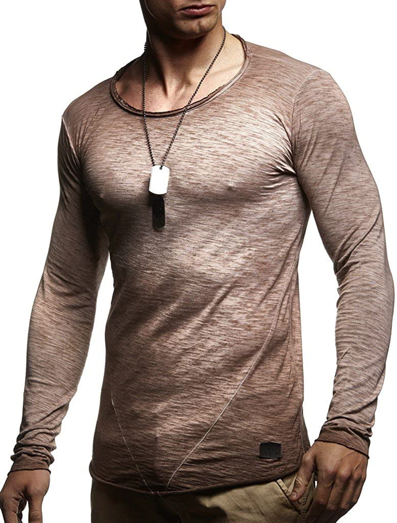 XX-Large LEIF NELSON Men's Stylish Sweater Longsleeve Sweatshirt Modern T-Shirt 