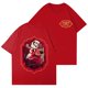 thumbnail image 1 of Hazbin Hotel Las mujeres de moda Casual Impreso de manga corta Cuello redondo Pullover Tops Rojo/3XL, 1 of 4