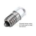 thumbnail image 4 of Uxcell 3V/0.17A E10 Mini LED Light Bulbs, 10Pcs Miniature Screw Bulbs Warm White Light, 4 of 6
