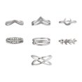 thumbnail image 1 of MasteelfCA 7Pcs Simple Fashion Finger Ring Creative Vintage Ring Versatile Finger Decor, 1 of 8