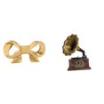 thumbnail image 1 of Asa de mueble,Tirador de latón con forma de lazo para muebles o armario,Tirador de puerta de armario con forma de arco,tirador de cajón de cocina,Estatua antigua,Estatua vintage de, 1 of 8