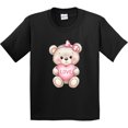 thumbnail image 3 of Inktastic Cute Teddy Bear with Heart Love Youth T-Shirt, 3 of 5