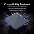 thumbnail image 3 of PCI E4 To 6Gbps Expansion Adapter, RAID Card IPFS SATA3.0 Expansion Adapter 88SE9230 Chipset PCB PCI E4X Port  for Faster Transmission, 3 of 7