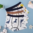 thumbnail image 2 of Calzoncillos tipo bóxer para niños, de algodón, talla grande, para niños de 10 a 12 años, para niños de 3 años, 2 of 4