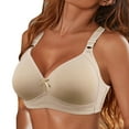 thumbnail image 1 of B91xZ Soutien-Gorge Triangle à Bretelles Réglables en Coton Extensible Confort Extrême, Beige 100D, 1 of 4