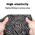 thumbnail image 7 of HELLHERO Stretchable Material Seat & Back Cover & Walker Rollator Seat Back Cover Easy Fit Machine Washable for Outdoor Park and Indoor Outdoor, Zebra, 7 of 7