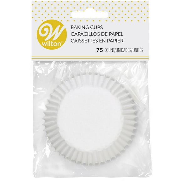 Wilton caissettes standard en blanc 75 unités