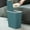 Green, variant on YIMWNYI Bathroom Trash Can with Lid, Plastic Wastebasket with Popup Lid for Toilet, Office, Bedroom, Living Room, Kitchen, Terrace, Press Lid Garbage Can, Odor-Locking, Space-Saving Design