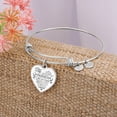 thumbnail image 4 of My Beautiful Wife - Gift For Her, Wife Gift - Heart Bangle Bracelet (Personalized Engraving Option), 4 of 5